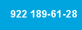 922 189-61-28 922 189-61-28